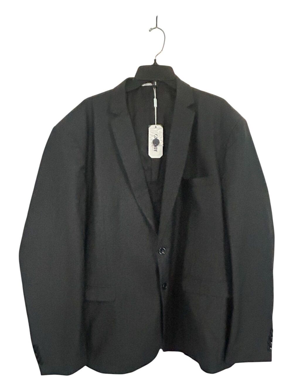 Men’s Black 2-Piece Suit Set Coofandy Size 4XL New